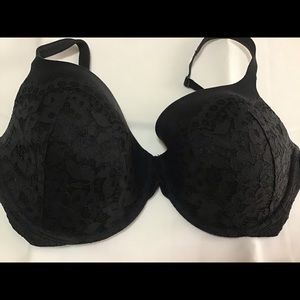 Black lace bra.